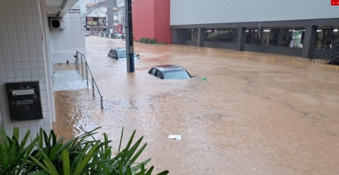 Chuvas em SC: sobe para 10 os municípios em situação de emergência
