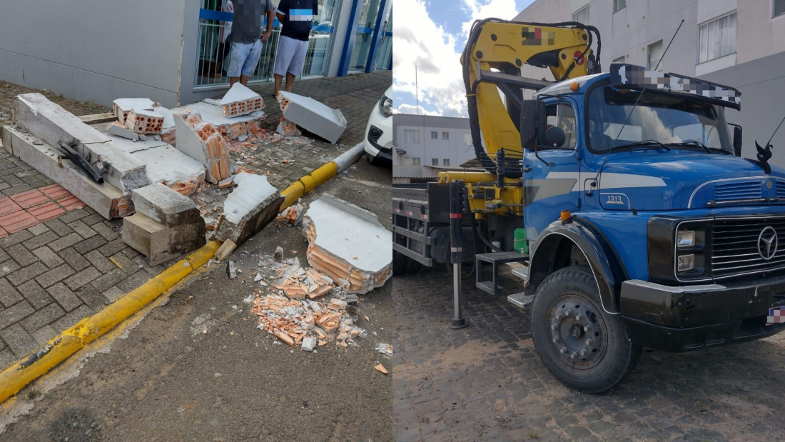 Homem morre após muro despencar durante manobra de caminhão em Curitibanos