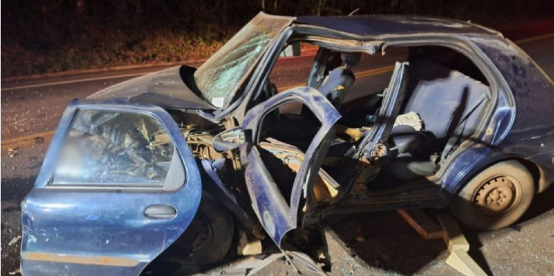 Recém-nascido morre e 4 ficam gravemente feridos em rodovia de SC