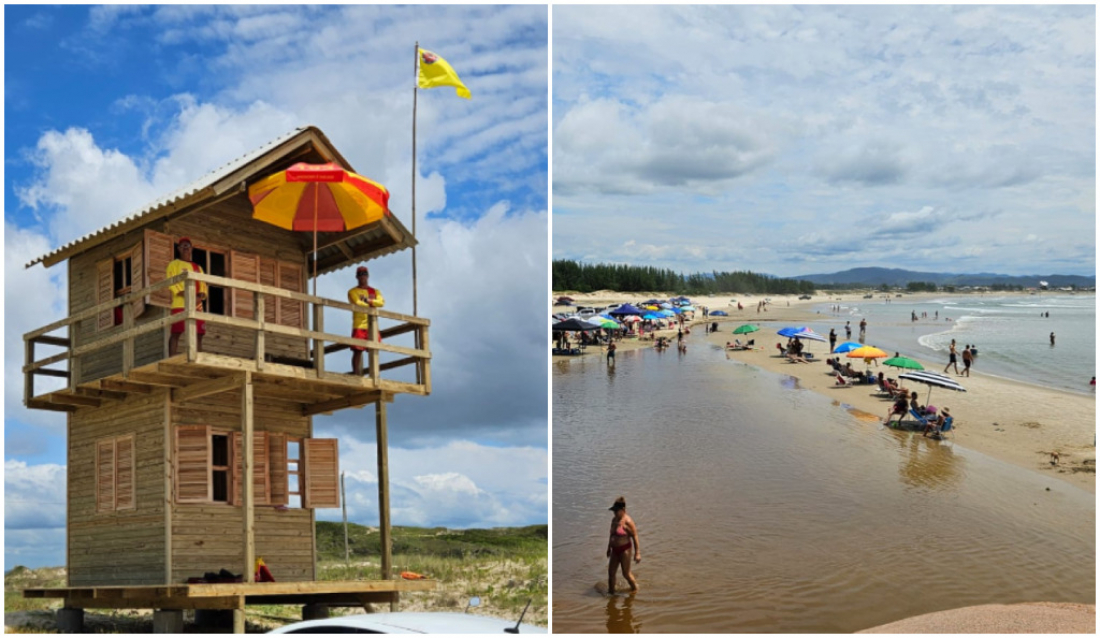 Após reivindicações, 'Canto do Cavalinho' em Laguna recebe guarita para salva-vidas