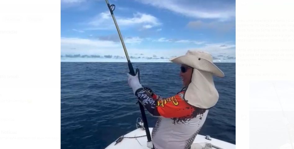 (Vídeo) Pescador enfrenta Marlin de 150 kg em 'luta' inesquecível no mar, em Laguna