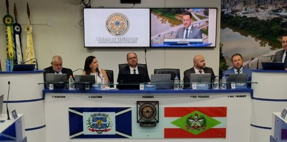 Atualização do Plano Diretor de Tubarão é discutida na primeira sessão da Câmara de Vereadores