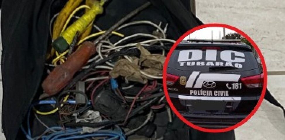 DIC de Tubarão prende suspeito de furto de fios