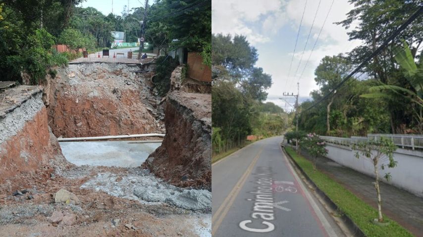Fotos mostram antes e depois dos estragos em Florianópolis três semanas após fortes temporais