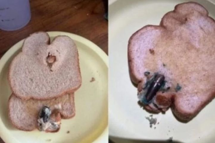 No país: mulher encontra bala de fuzil dentro de pão de forma