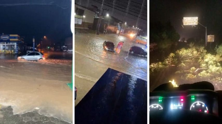 Temporal deixa moradores feridos e desabrigados no Norte de SC