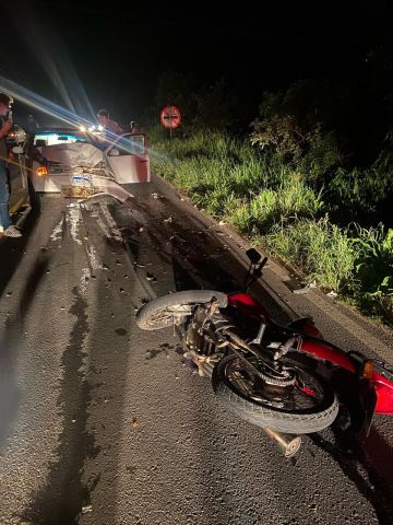 Motociclista fica gravemente ferido em acidente na SC-108, em Rio Fortuna