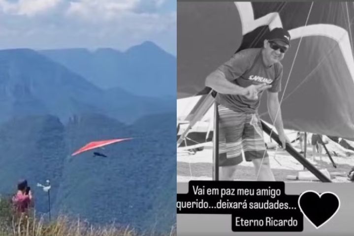(Vídeo) Em SC: homem morre após saltar de asa delta em Timbé do Sul e cair durante voo