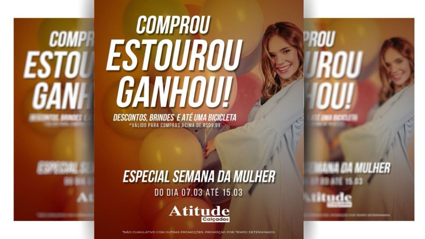 Atitude Calçados celebra o Dia da Mulher com ações especiais