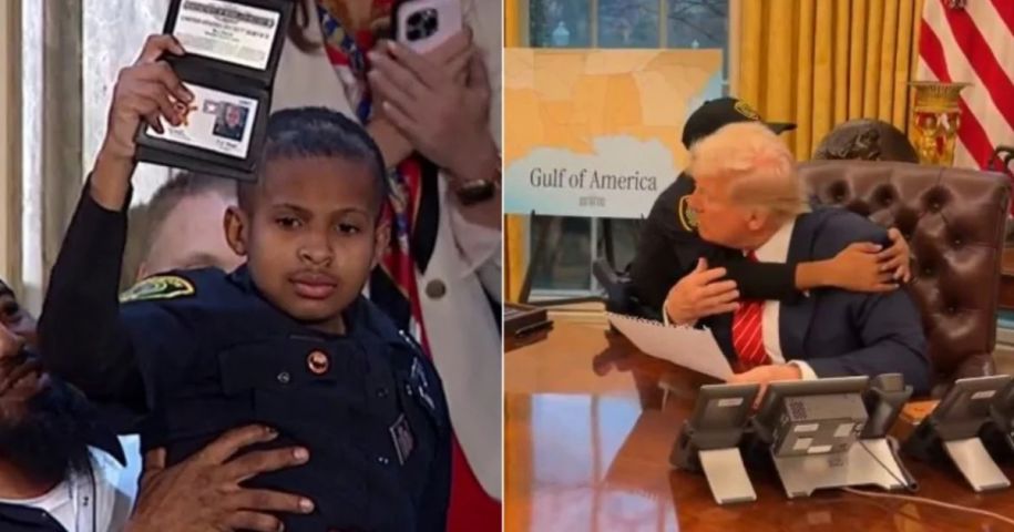 Trump concede título de agente secreto a menino com câncer terminal que sonhava em ser policial