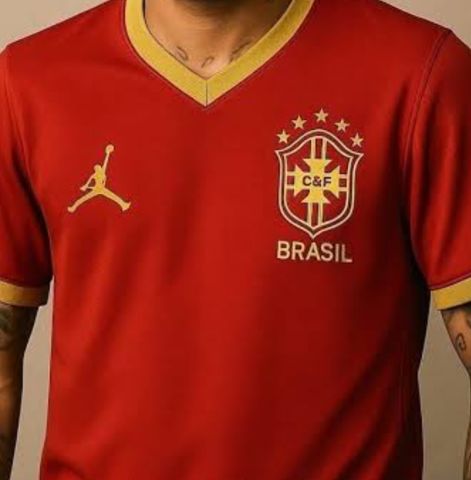 Seleção brasileira pode ter camisa vermelha como uniforme reserva na Copa de 2026