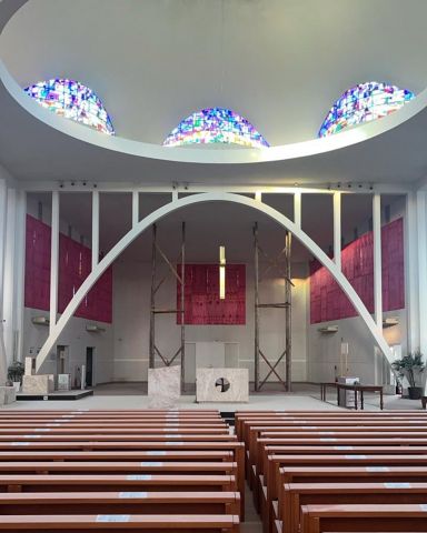 Obras estruturais iniciam na Catedral de Tubarão com projeção de reabertura para o segundo semestre
