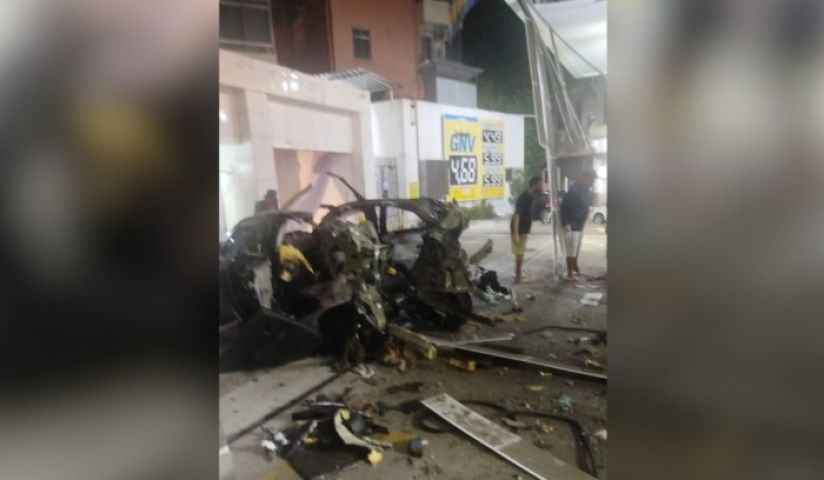 (Vídeo) Explosão em posto de combustíveis deixa um morto e um ferido no Rio
