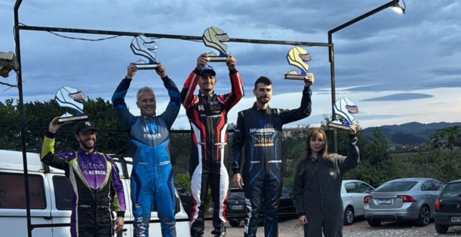 Jovem piloto da região vence campeonato de kart em sua estreia oficial