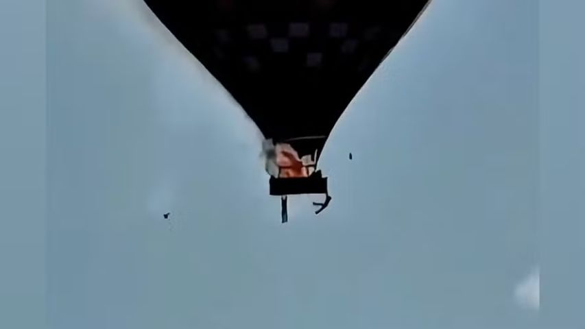 Anac afirma que piloto de balão que caiu em SC não tinha licença para voos comerciais e que não há operação certificada no país