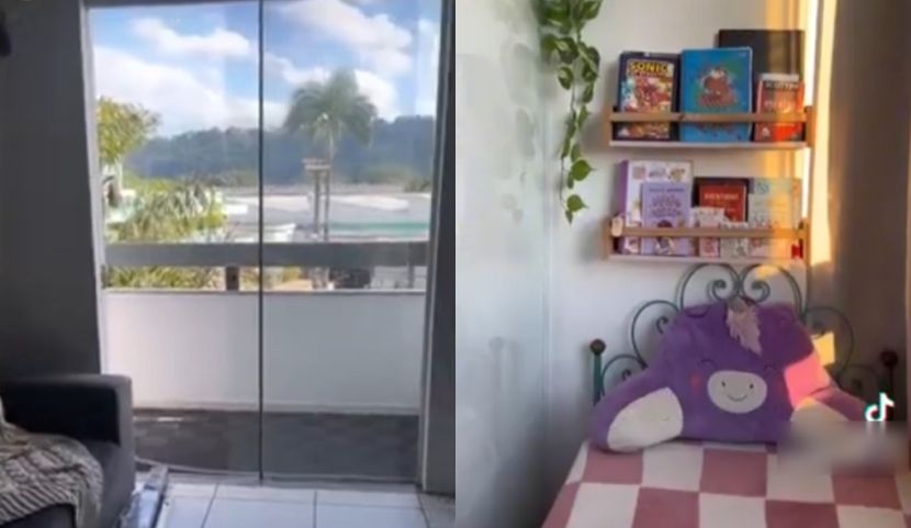 Em SC: mãe que viralizou por transformar varanda apertada em quarto para filha vende apartamento