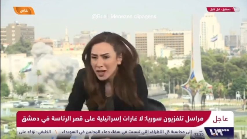(VÍDEO) Bombardeio em Damasco: Explosão ao vivo interrompe telejornal na Síria