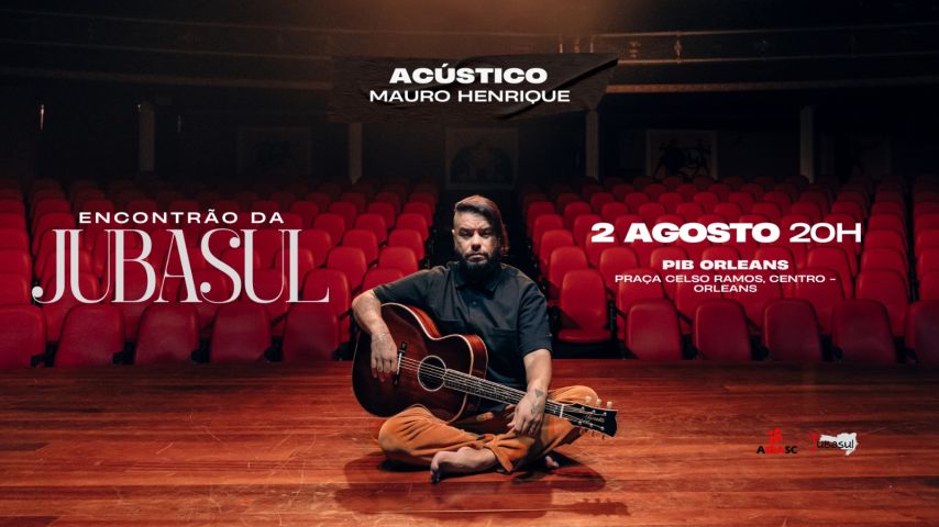 Vencedor do Grammy e ex-vocalista do Oficina G3, Mauro Henrique faz show gratuito em Orleans neste sábado (2)