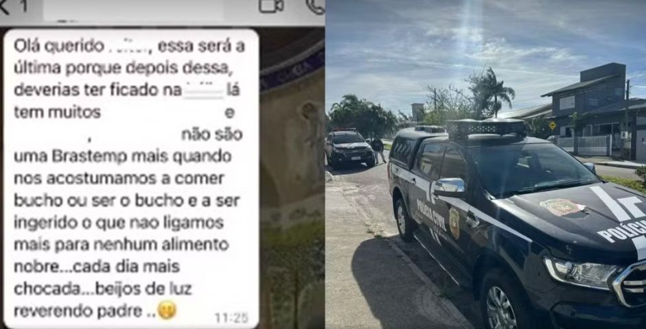Em SC: Mulher é investigada por perseguir padre e fazer campanha de difamação após rejeição amorosa