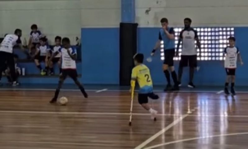 Após repercussão do HC, história do menino Gui de Jaguaruna é transmitida no Globo Esporte