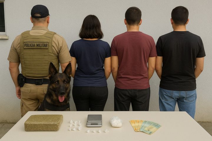 Três pessoas foram presas por tráfico de drogas em Tubarão