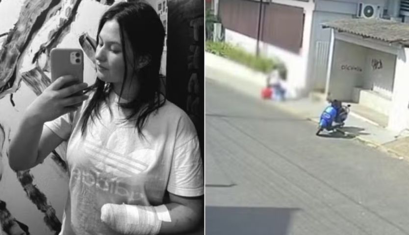 Jovem que teve mão amputada pelo ex com facão em SC desabafa: 'Tento ser forte todos os dias'