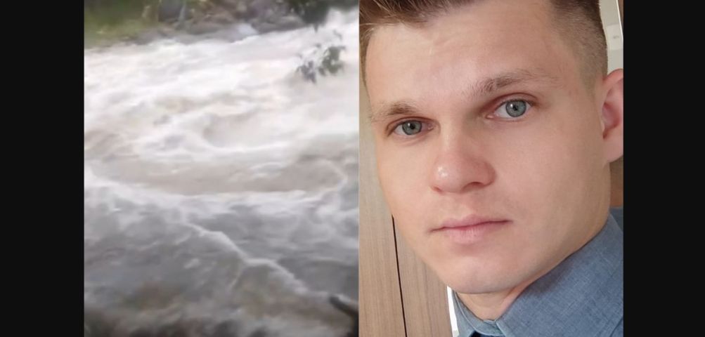 (Vídeo) Morador de SC desaparece após gravar vídeo em frente a forte correnteza de rio