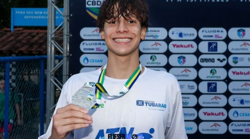 Nadador tubaronense é destaque no Campeonato Brasileiro Juvenil de Natação