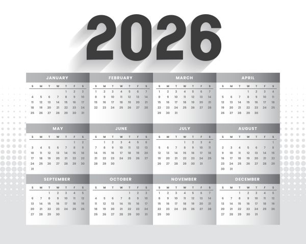 Quase todos os feriados de 2026 cairão em dias úteis ou serão prolongados