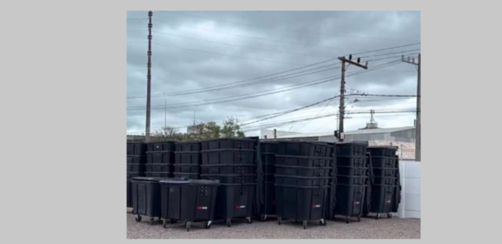 (Vídeo) Tubarão recebe 200 novos contentores e coleta de lixo segue para normalização