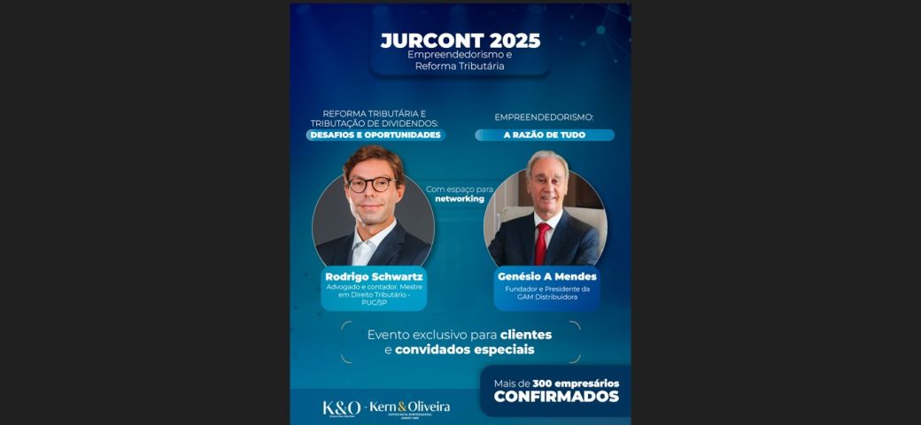 Kern & Oliveira realizará o JURCONT 2025, evento de destaque regional