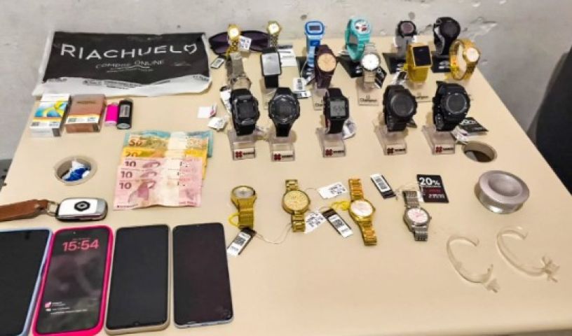 Polícia Militar age rapidamente e prende quadrilha que roubou 20 relógios em uma loja, em Tubarão