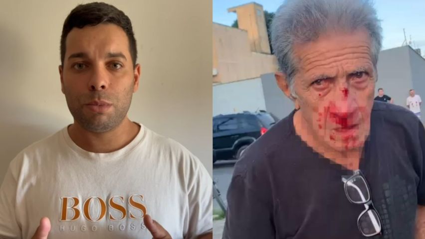 VÍDEO: Autor da agressão a Seu Ceará grava vídeo, pede perdão e diz que vai arcar com todos os custos