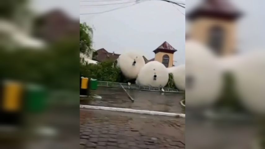 VÍDEO: Temporal provoca estragos em Flores da Cunha, na Serra Gaúcha