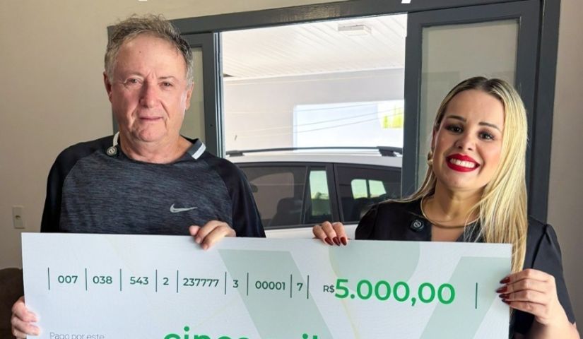 Associado de Jaguaruna é contemplado com R$ 5 mil em sorteio da Vida Cotidiana