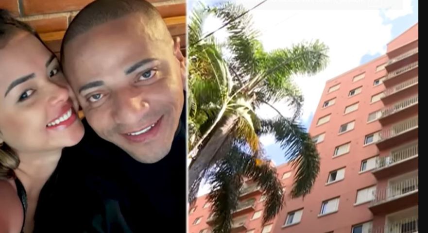 (Vídeo) Suspeito de jogar mulher do 10º andar aparece chorando no velório antes de ser preso