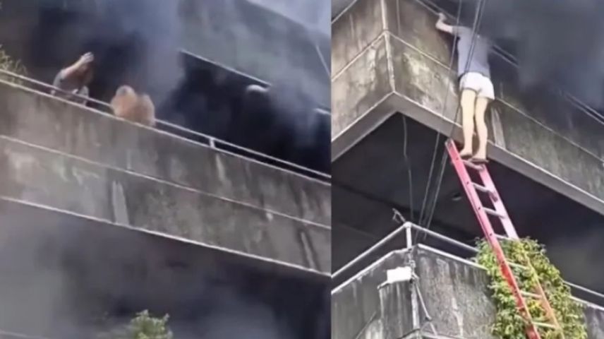 VÍDEO: Mulher filipina viraliza após salvar seus cãezinhos de incêndio
