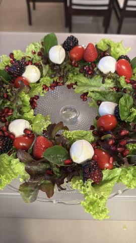 Nutrição, por Cláudia Levandoski: Salada de Natal (guirlanda)