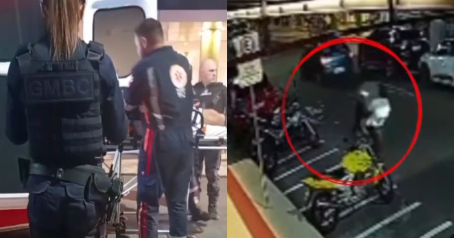 VÍDEO: Artista de rua conhecido em Balneário Camboriú é atropelado por scooter adulterada