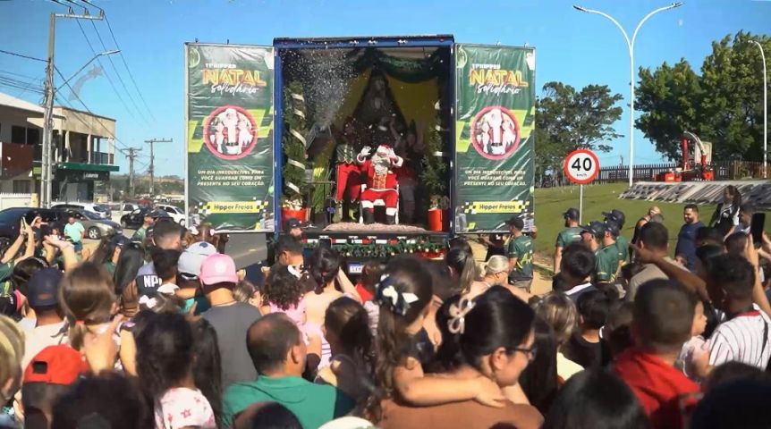 11º Hiper Natal Solidário leva alegria e presentes às crianças de Sangão