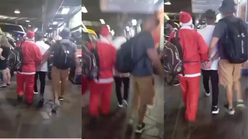 Policial Civil disfarçado de Papai Noel prende foragido em Porto Alegre