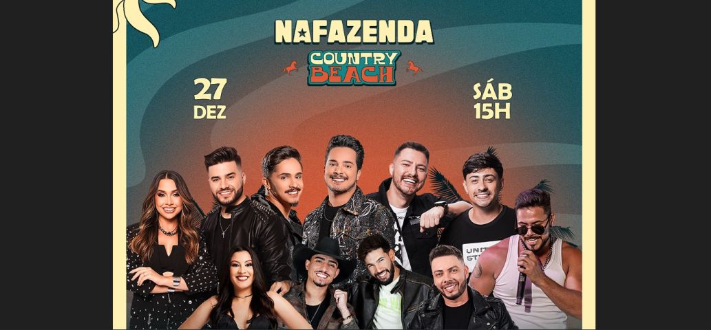 'Na Fazenda' Edição Country Beach acontece em Laguna no dia 27 de dezembro
