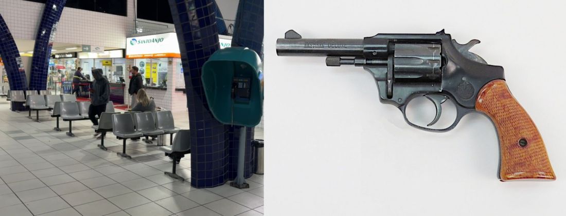 Homem encontra revólver dentro de luva enquanto aguardava ônibus em Tubarão