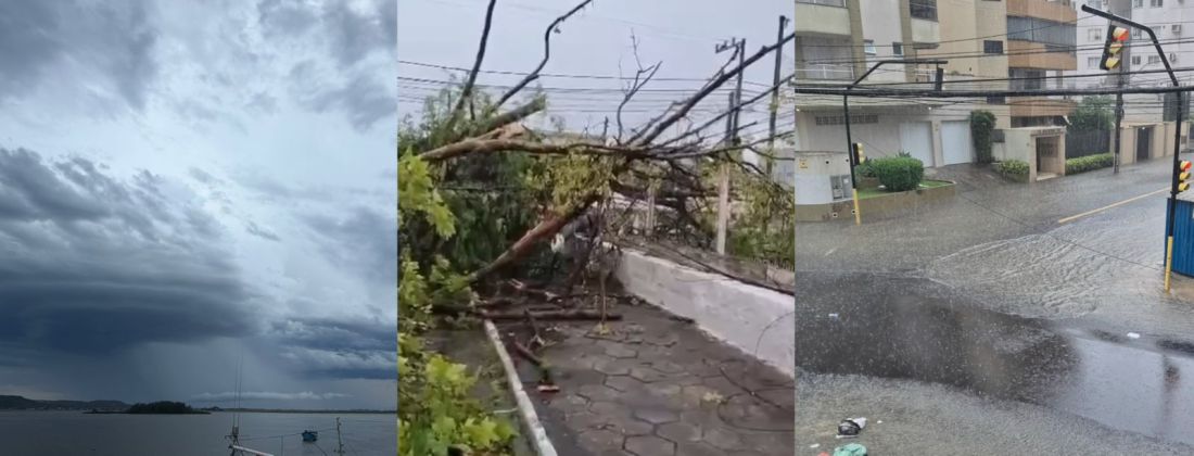 Temporal provoca estragos e alagamentos em Tubarão e região; Laguna também registra ocorrências