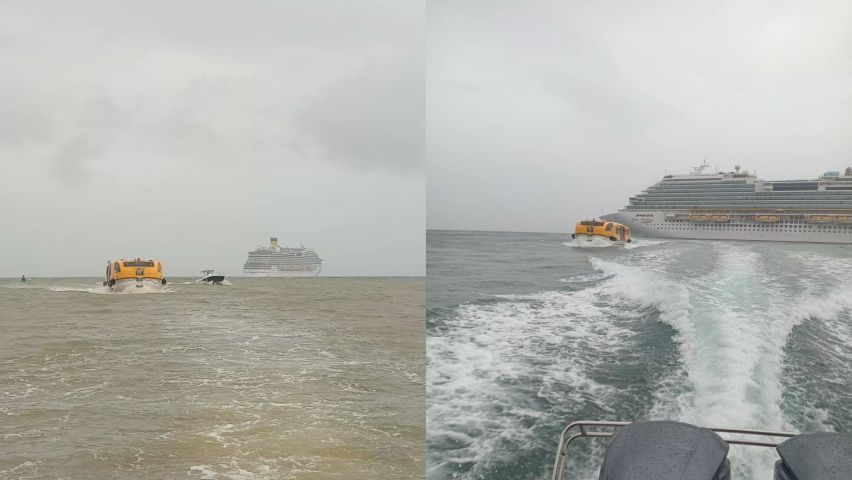 Passageira com suspeita de meningite é resgatada de cruzeiro em Laguna