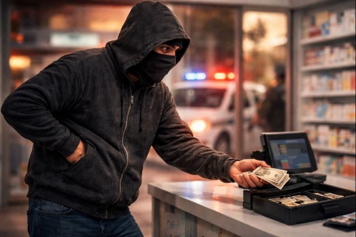 Assalto a farmácia é registrado no Centro de Capivari de Baixo