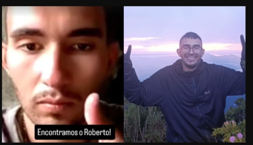 (Vídeo) Roberto faz primeira ligação para a família após dias desaparecido no Pico do Paraná