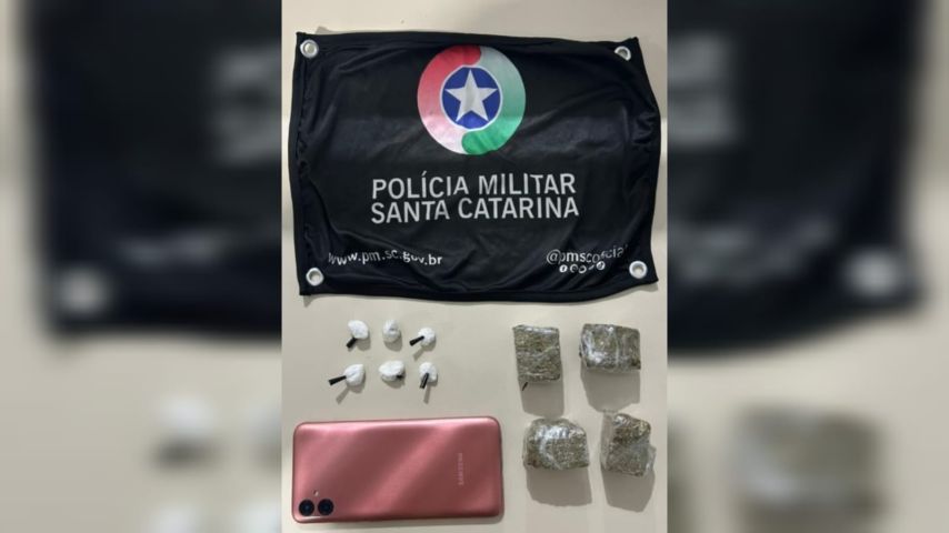 Polícia Militar realiza duas ações de combate ao tráfico de drogas em Tubarão