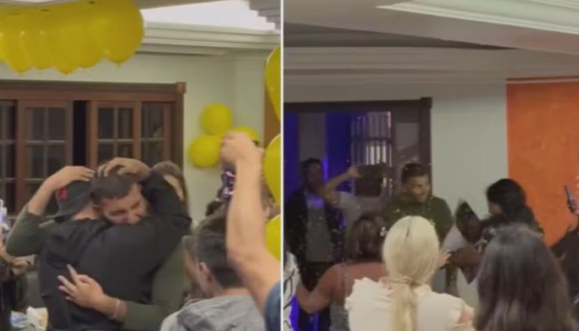 (Vídeo) Jovem que passou cinco dias perdido no Pico Paraná é recebido com festa surpresa ao chegar em casa