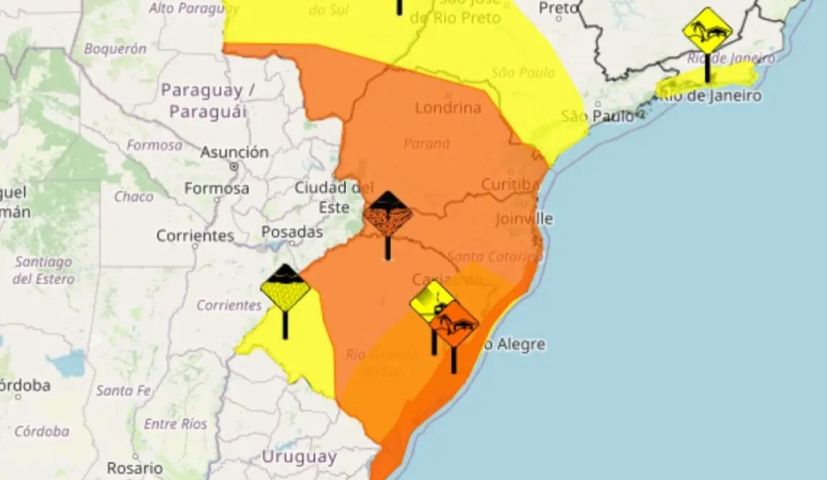 Ciclone extratropical provoca 'combo climático' e coloca SC em alerta